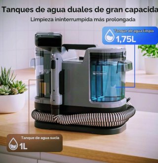 Aspirador Limpiador con Tanques de Agua