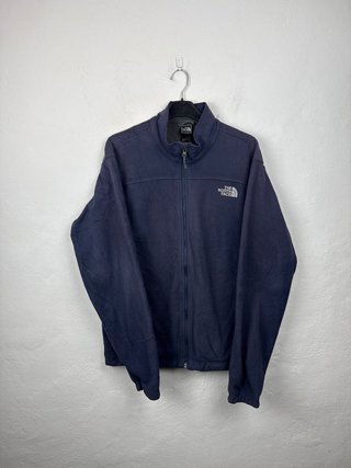The North Face Navy Blue Zip-Up Fleece Jacket M