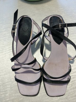Sandalias de fiesta negras talla 41