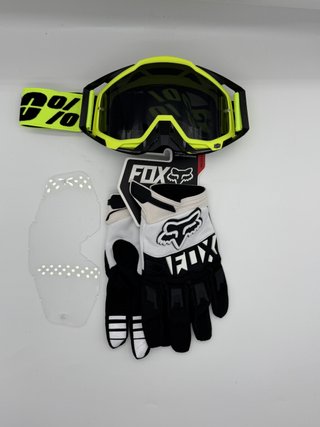 Gafas 100% y Guantes Fox Nuevos 45
