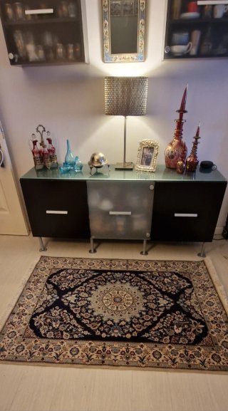 Alfombra Persa Nain de Lana y Seda