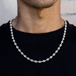 Cadena CAFÉ / GUCCI LINK Plata 925 - Liquidación