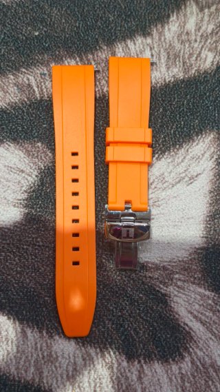 Correa Tissot de Caucho 20mm naranja