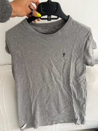 Camiseta Polo Club Gris Talla S