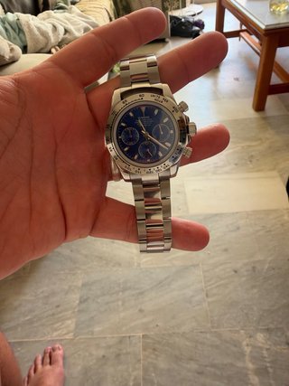 Reloj Oumashi Plateado y Azul
