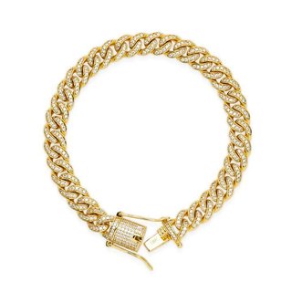 Pulsera CUBANA MIAMI - Diamante Oro 18K