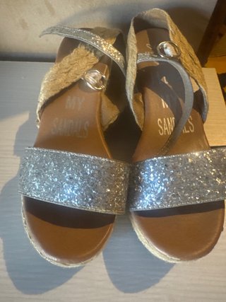Sandalias My Sandals Plateadas