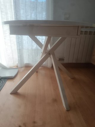 Tavolo da pranzo rotondo bianco