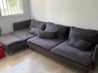 Sofá Cheslong Gris