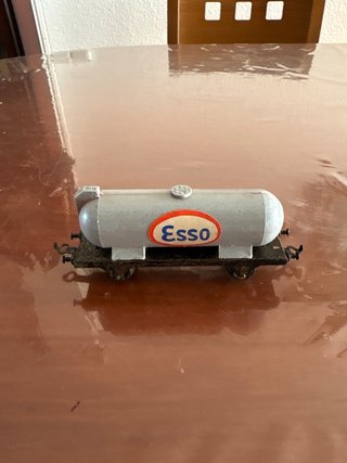 Vagón Cisterna de Tren Antiguo Esso