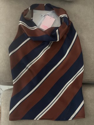 Blusa Lutine de rayas con cuello caído