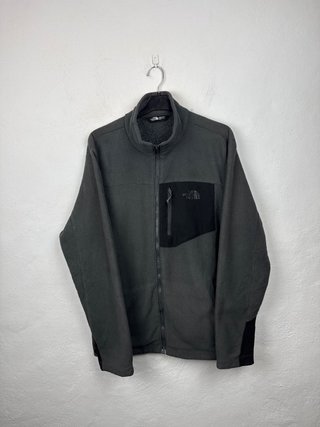 The North Face Grey Zip-Up Hoodie Sweatshirt Size