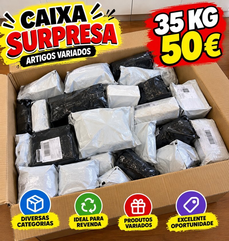 Mega Caixa Surpresa XXL – 35 KG por 50 €