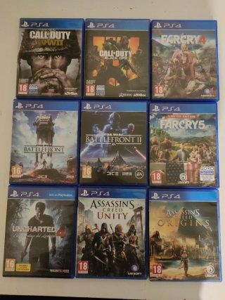 Lote de 9 Juegos para PS4