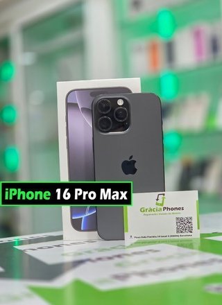 iPhone 16 Pro Max 256GB Negro 92%