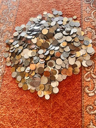 Lote de 5 kg de Monedas del Mundo
