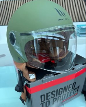 Casco Moto MT Helmets Verde militar