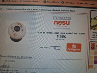 Set de 10 Tiradores de Porcelana Nesu 330h4