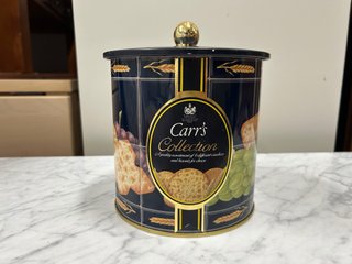 Caja de Lata Vintage Carr's Collection