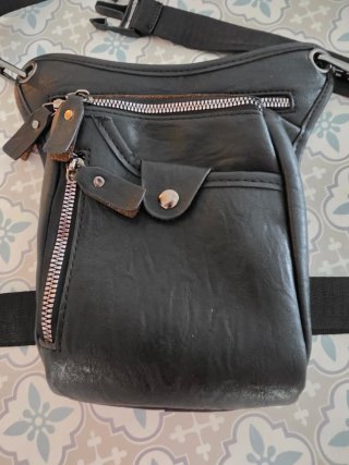 Bolso de pierna para moto