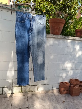 Pantalón Vaquero Bicolor