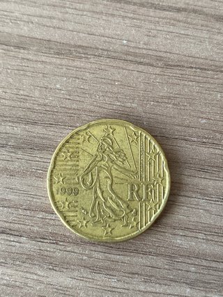 Moneda de 20 céntimos Francia 1999