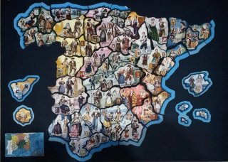 Mapa de España antiguo Chocolates Jaume Boix
