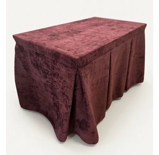 Ropa para mesa camilla color granate