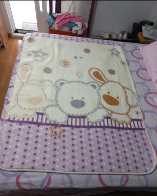 Manta para cuna con estampado de animales