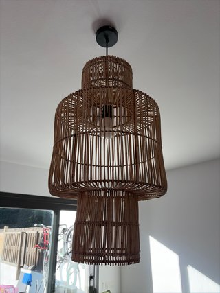 Lámpara Colgante de Ratán
