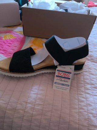 Sandalias Skechers Bobs Negras