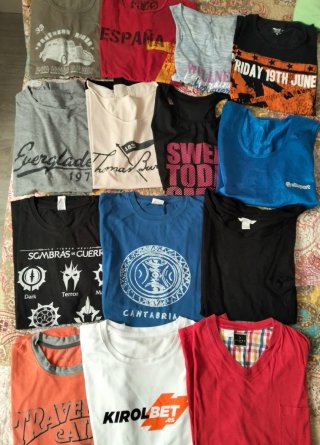 Lote de 14 Camisetas Chico Talla grande