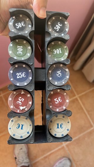 Set de Fichas de Póker con Bandeja