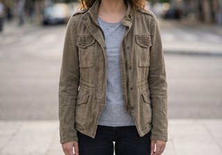 Chaqueta Sahariana Militar con Tachuelas