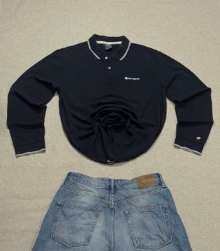 Polo de Manga Larga Vitage´s Champion Azul Marino