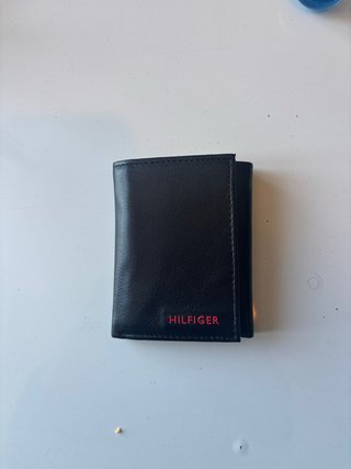 Cartera Trifold Tommy Hilfiger Piel Negra