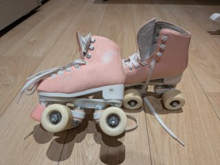 Patines de 4 Ruedas Rosa Talla 30