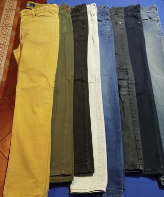 Lote 8 Pantalones Vaqueros Hombre