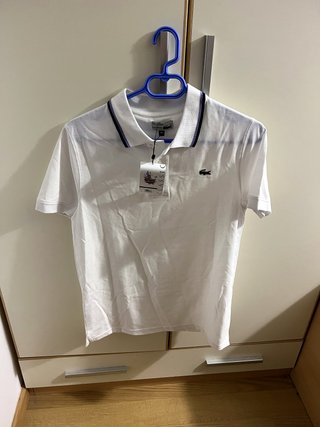Polo Lacoste Blanco Talla M