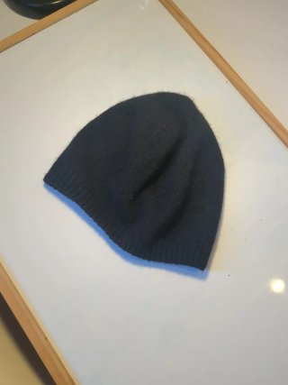 Gorro de lana negro Mujer