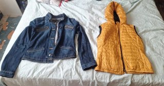 Lote Chaqueta Vaquera Armani, Chaleco Sudaderas