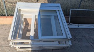 Ventanas corredera Aluminio Blanco 140x135 120x135