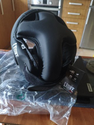 Casco de Boxeo Leone Black Edition Talla M