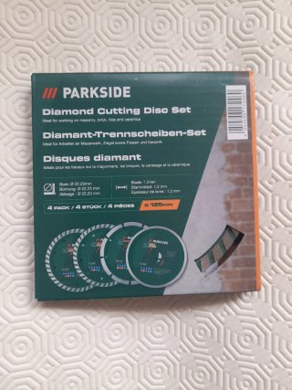 Set de 4 Discos de Diamante Parkside 125mm