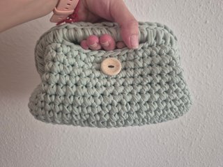 Clutch bag a crochet | Bolso de mano artesanal
