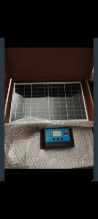 Kit Placa Solar con Controladora 12/24V