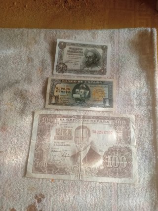 Lote de 3 Billetes Antiguos de España