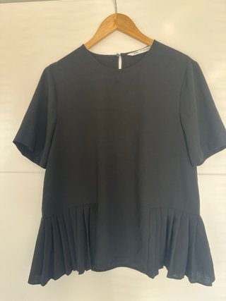 Blusa Negra Zara Talla L