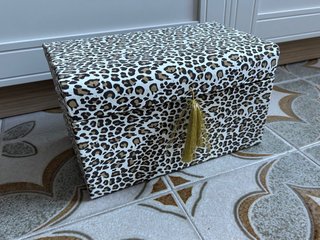 Caja Organizadora Estampado Leopardo