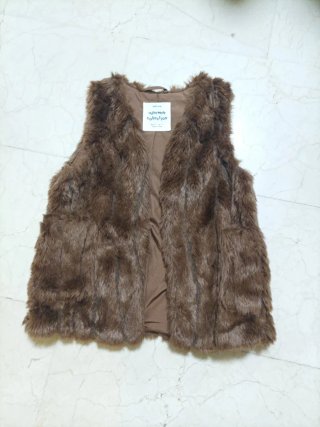 Chaleco de Pelo para Niña Talla 8-9 Años